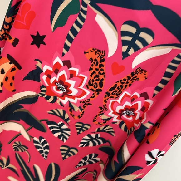 Designer inspired, brand new, never worn jungle print maxi skirt, L - Picture 5 of 5